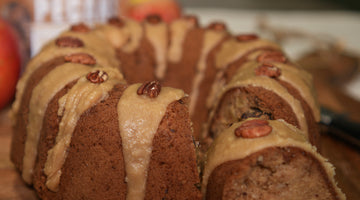 Maple Activated Pecan Apple Cake