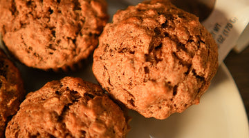 Maple Activated Pecan Whole Wheat Banana Muffins