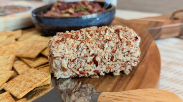 Sea Salt Activated Pecan Goat Cheese Log