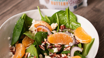 Spinach Pecan Salad with Citrus Vinaigrette