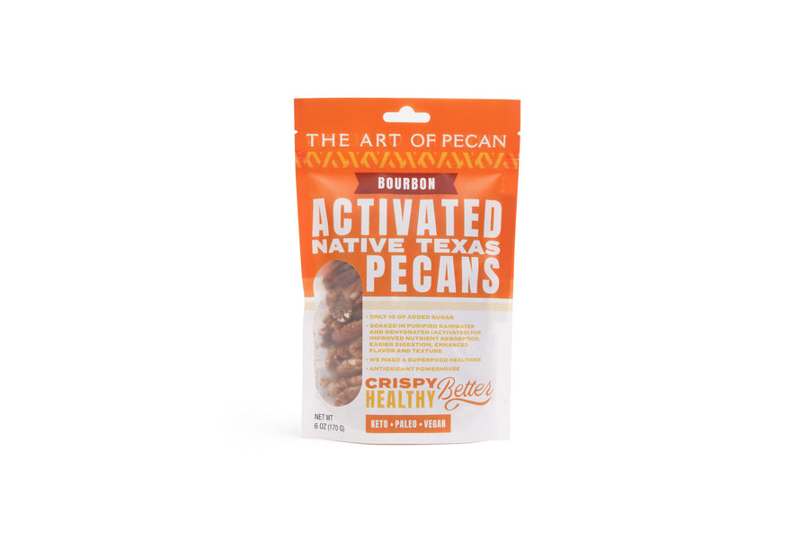 Activated Native Texas Pecans- Bourbon